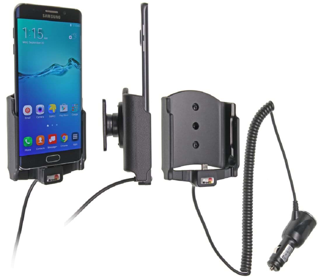 Bild von Brodit Aktiv Halterung mit Zigarettenanzünder-Stecker 512773 für Samsung Galaxy S6 edge+