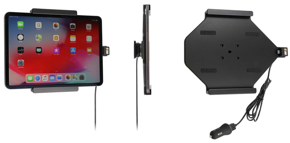 Bild von Brodit Aktiv Halterung mit Zigarettenanzünder-Stecker 721094 für Apple iPad Pro 11 2022 4th Generation  (A2759 A2761)