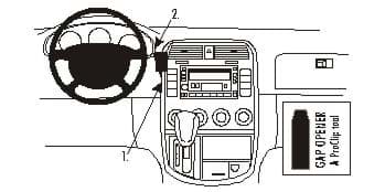 Bild von Brodit ProClip rechts vom Lenkrad oben für Kia Carnival 02-05