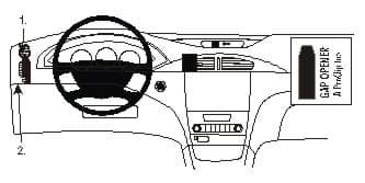 Bild von Brodit ProClip für Renault Laguna 01-04 links vom Lenkrad