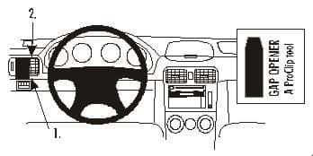 Bild von Brodit ProClip links vom Lenkrad für Subaru Forester 03-07