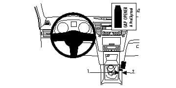 Bild von Brodit ProClip Mittelkonsole für Subaru Legacy 10-14