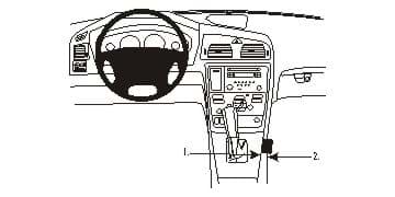 Bild von Brodit ProClip Mittelkonsole für Volvo S60 05-10