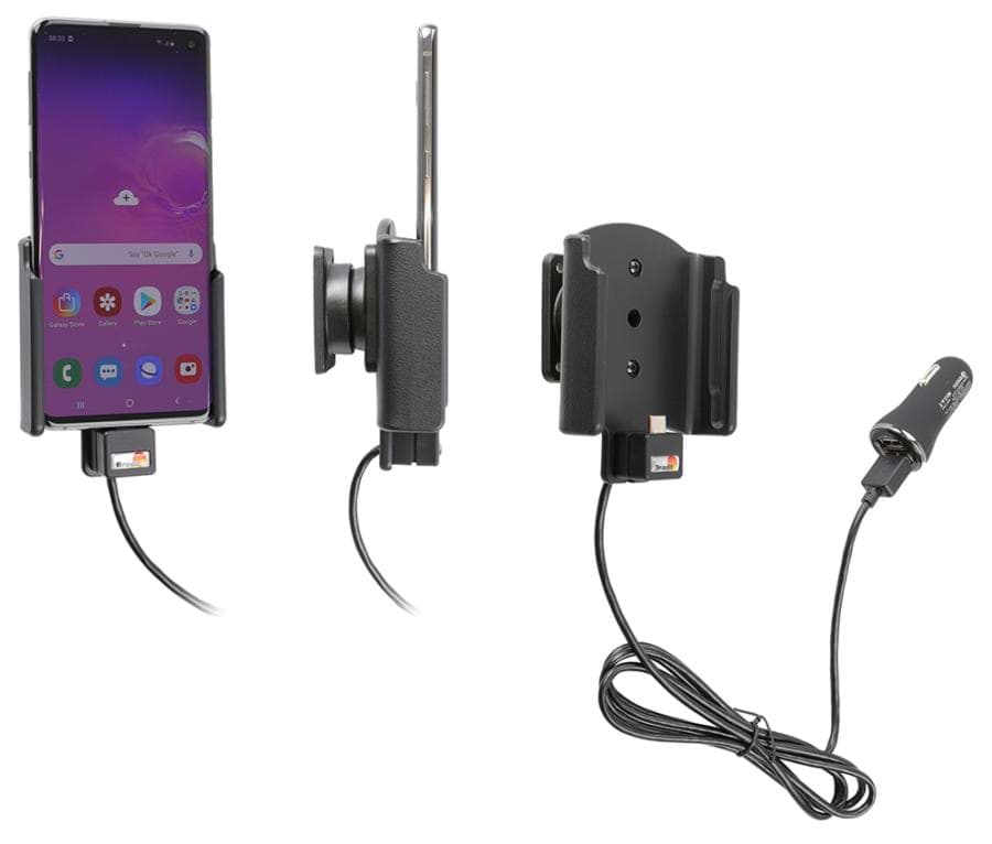 Bild von Brodit 721115 für Samsung Galaxy S10 Aktiv Halterung mit Zigarettenanzünder-Stecker  