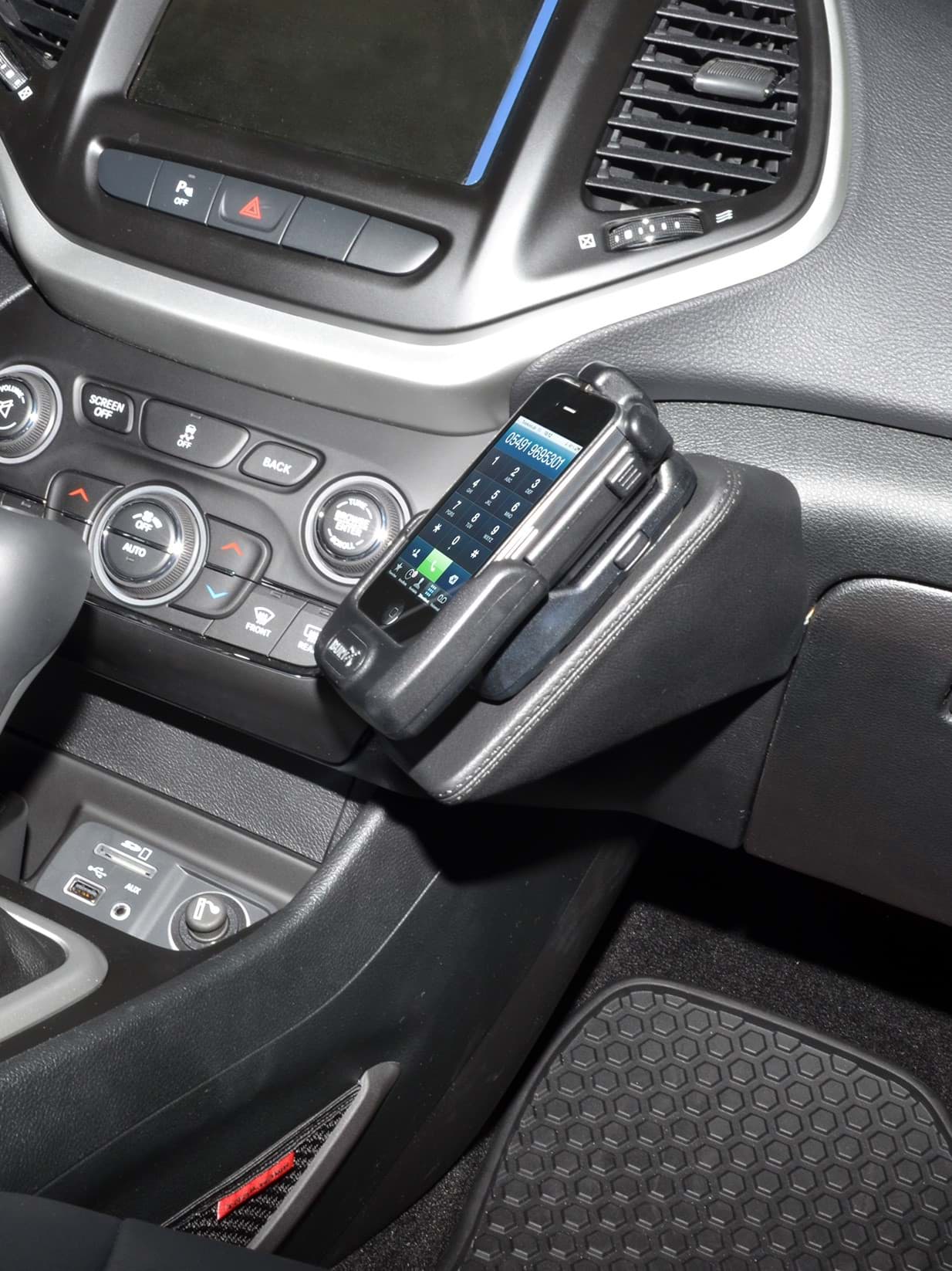 Bild von Kuda Telefonkonsole 1465 Kunstleder für Jeep Cherokee 10/2013-